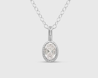 Cremation Ashes Jewelry Gold Necklace, Memorial Ashes Jewelry, Floating Solitaire with Chain, Ashes Jewelry, Meaningful Family Member Gift