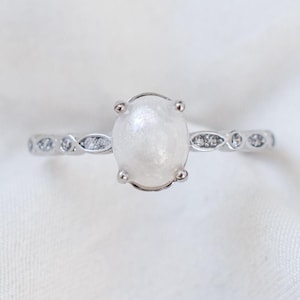 Cremation Ashes Jewelry - Cremation Ashes Gemstone Ring  -Ashes Jewelry -Pet Ashes - Memorial Ashes Jewelry -Pet Cremation Ashes Ring