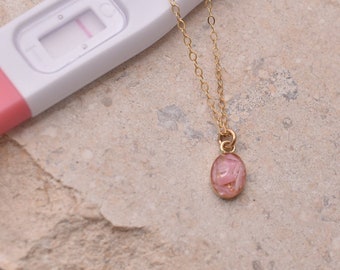 Pregnancy Keepsake Necklace, Pregnancy Test Keepsake, Necklace Minimalist Memorial Jewellery Gift for Her, Pregnancy Ultrasound Keepsake