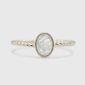 Cremation Ashes Jewelry Silver Ring, Memorial Gemstone Jewelry, Pet Ashes Keepsake, Meaningful Family Gift, Cremation Ring, Ashes Jewelry