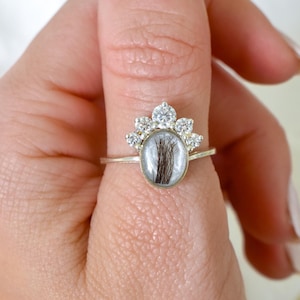 Lock of Hair Keepsake, Lock of Hair Ring, Baby Hair Keepsake, Hair Jewelry, Pet Fur Jewelry, Memorial Ring, Cremation Ring, Cremains Ring
