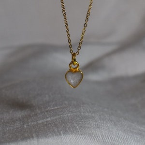 Gold Heart Cremation Ashes Gold Necklace, Cremation Ashes Necklace, Ashes Jewelry, Cremation Jewelry, Pet Cremation Ashes, Memorial Jewelry