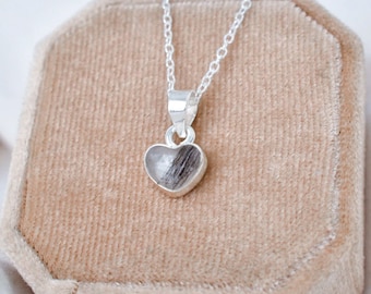 Lock of Hair Keepsake Necklace, Hair Memorial Jewelry, Baby Hair Keepsake, Pet Hair Keepsake, Family Gift, Pet Fur Jewelry