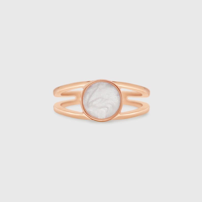 Cremation Ashes Jewelry Silver Ring, Gemstone Memorial Keepsake, Cremation Ring, Meaningful Family Gift, Cremation Keepsake, Ashes Jewelry image 7