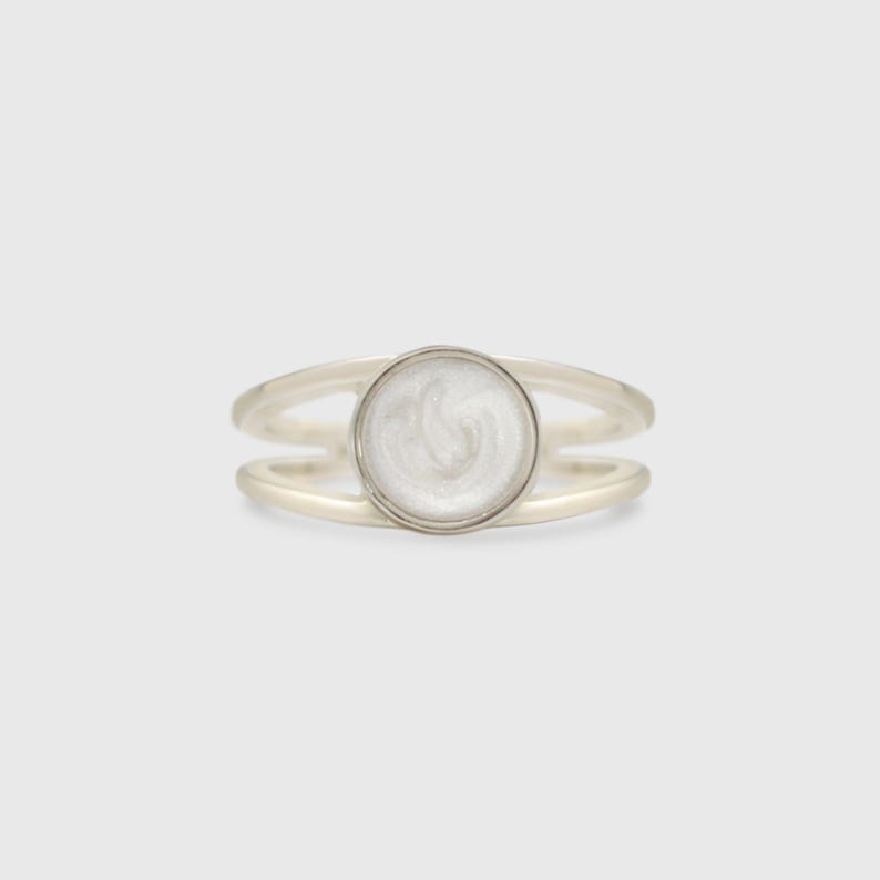 Cremation Ashes Jewelry Silver Ring, Gemstone Memorial Keepsake, Cremation Ring, Meaningful Family Gift, Cremation Keepsake, Ashes Jewelry image 6