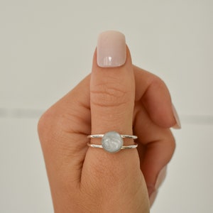 Cremation Ashes Jewelry Silver Ring, Gemstone Memorial Keepsake, Cremation Ring, Meaningful Family Gift, Cremation Keepsake, Ashes Jewelry