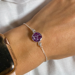 Funeral Flower Jewelry Bracelet, Funeral Flower Keepsake, Wedding Memorial Ashes Jewelry Gifts, Pet Keepsake Ashes Jewelry, Memorial Gifts