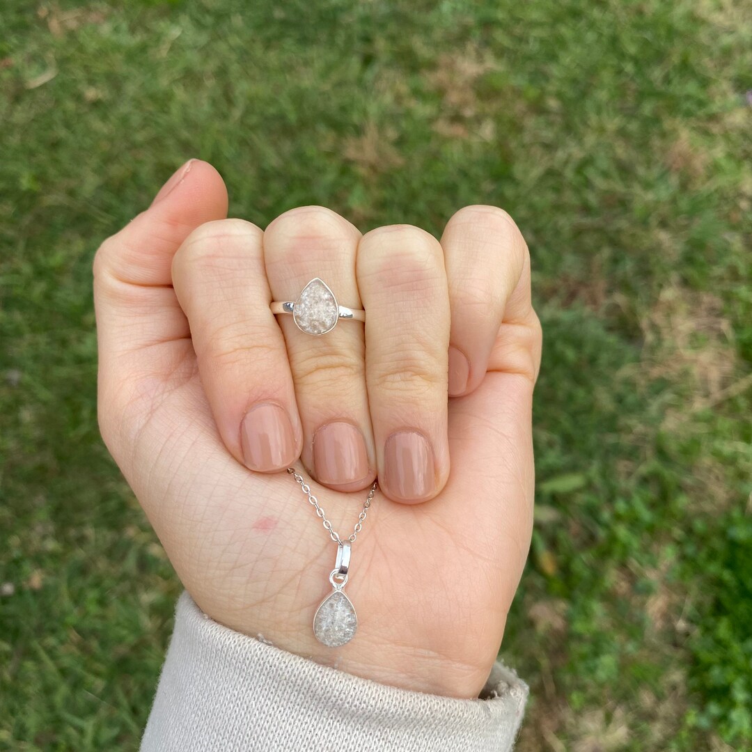 Cremation Ashes Jewelry Set Teardrop Cremation Jewelry Memorial Ashes