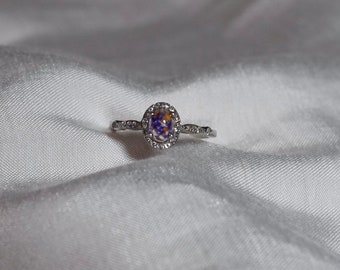 Bague fleur funéraire, bague commémorative pour femme, cadeau souvenir d'un être cher, bijoux fleur commémorative, bague souvenir, cadeau alliance
