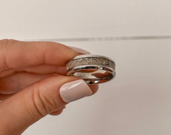 Cremation Ashes Jewelry Ring, Cremation Ring, Pet Ashes Ring Band, Wedding Band Gift, Pet Cremation Ashes Ring, Ashes Ring, Memorial Jewelry
