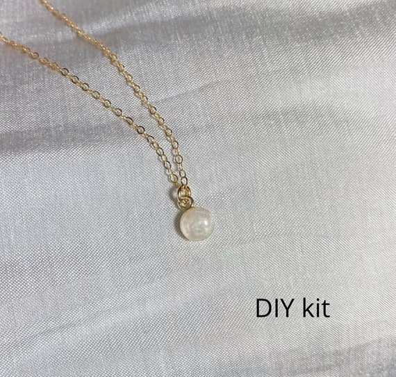 Basic DIY breastmilk jewellery kit stainless steel / golden shade – White  heart keepsakes