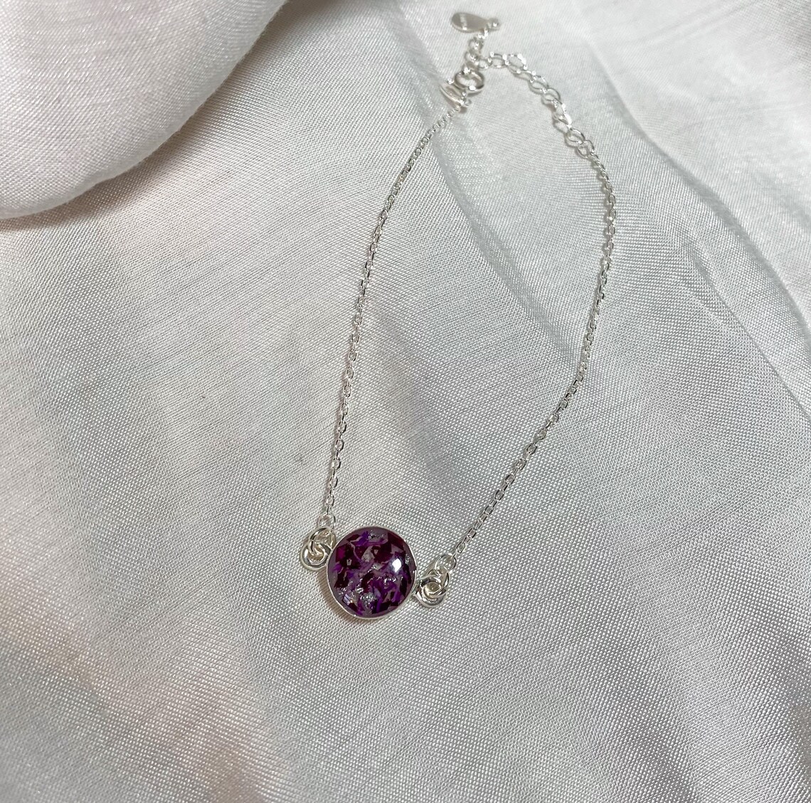 Funeral Flower Jewelry Funeral Flower Keepsake Memorial Etsy