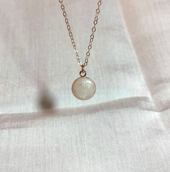 14k Gold Filled Cremation Ashes Necklace, Cremation Ashes Ashes
