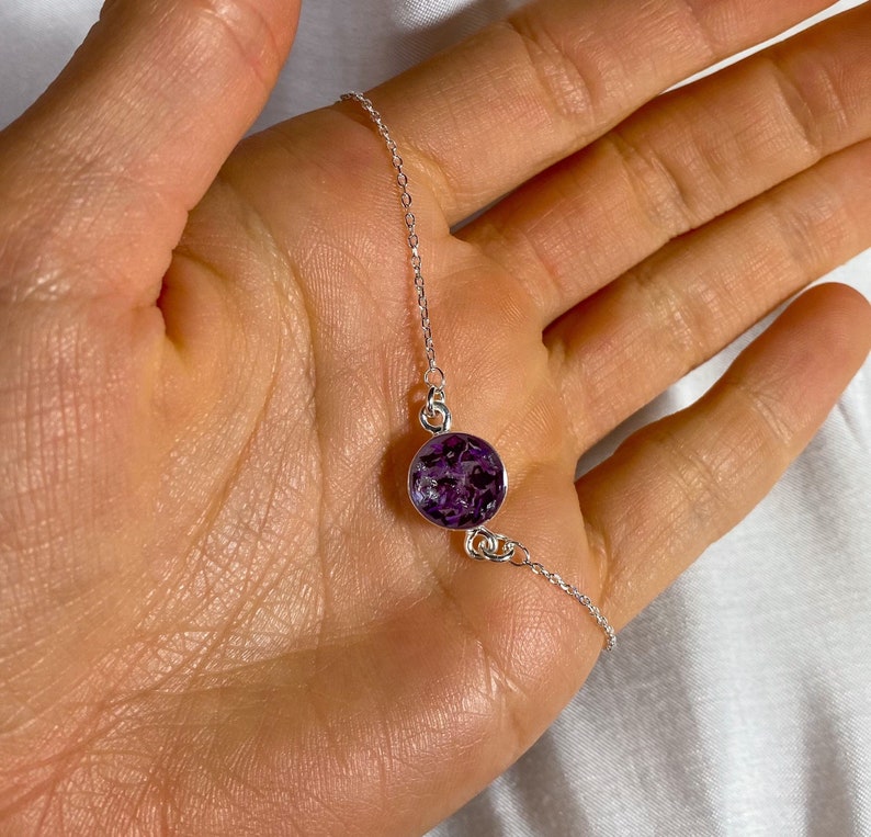 Funeral Flower Jewelry Funeral Flower Keepsake Memorial Etsy