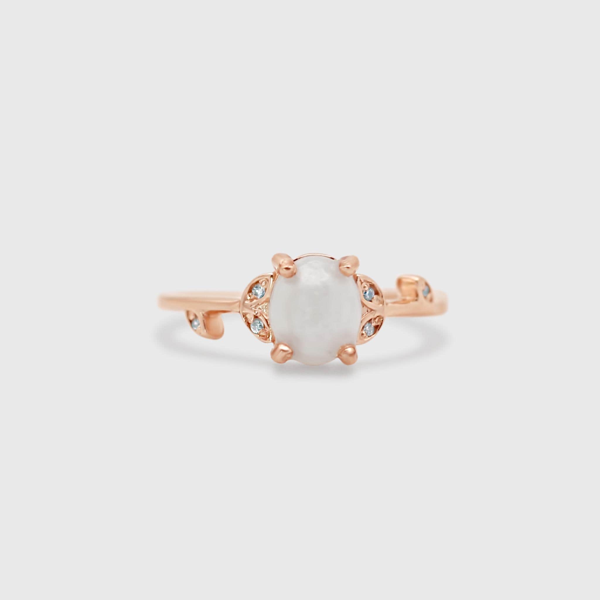 MYPOWER Anello urna per Ceneri per Donne Anello di Cenere Memoriale Cremazione Gioielli Lutto Ricordo Regalo per la Perdita di Una Persona amata-8-Oro Rosa