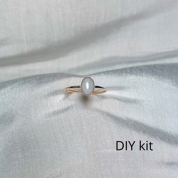 Kit DIY bague pour lait maternel en or 14 carats - Bijoux pour lait maternel