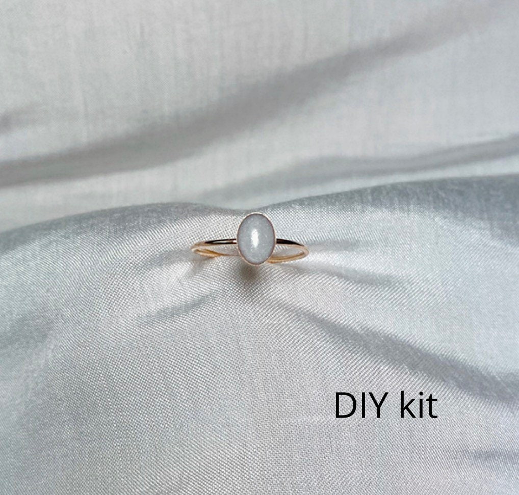 Breast Milk Jewelry, Twisted Band Ring, DIY Kit Breastfeeding