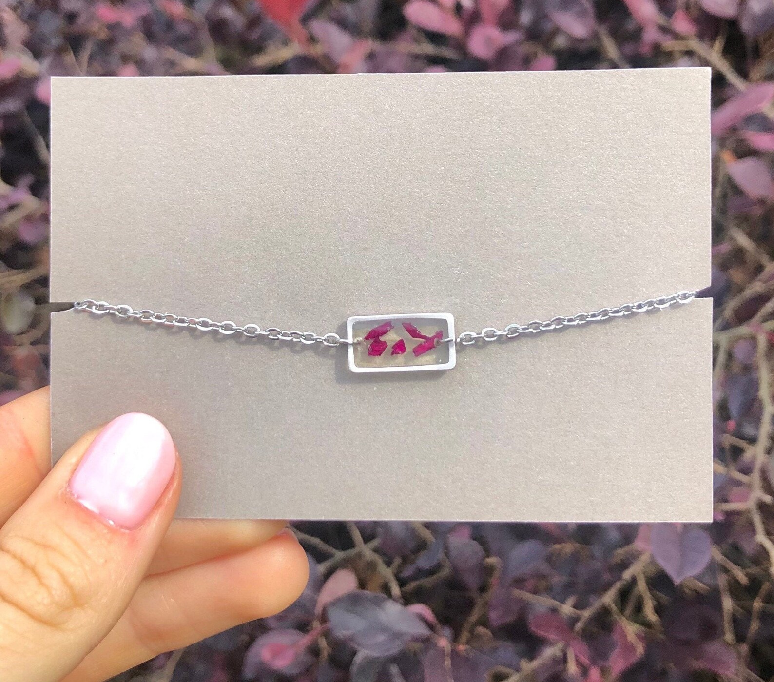 Memorial Flower Jewelry Funeral Flower Keepsake Memorial Etsy