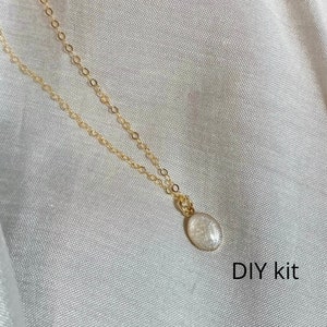 14k Gold Cremation Ashes Necklace, Memorial Ashe Jewelry, Women Ashes Jewelry, Meaningful Family Member Gift, Memorial Keepsake Pendant Gift
