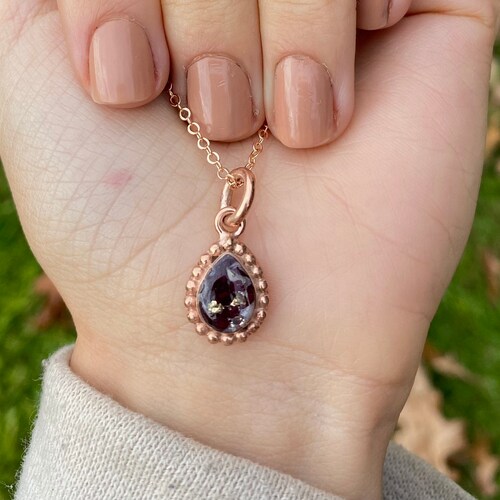 Funeral Flower Jewelry Funeral Flower Keepsake Memorial Etsy