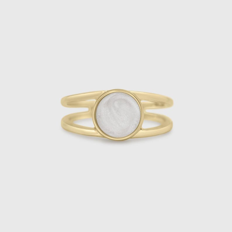 Cremation Ashes Jewelry Silver Ring, Gemstone Memorial Keepsake, Cremation Ring, Meaningful Family Gift, Cremation Keepsake, Ashes Jewelry image 5