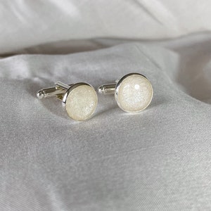 Keepsake Mens Cuff Links, Cremation Mens Keepsake, Cremation Keepsake, Cremation Ashes Keepsake, Sterling Silver Ashes Cremation Jewelry