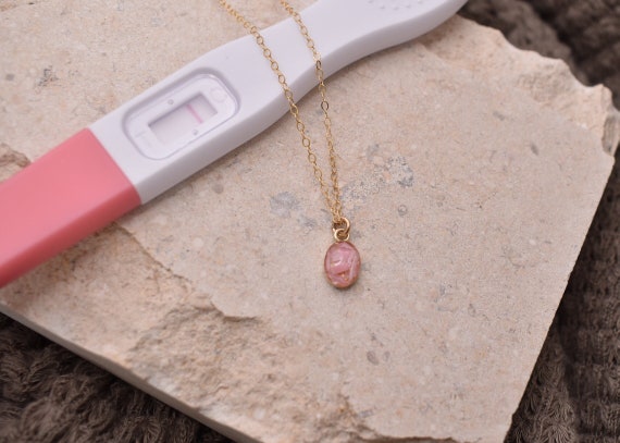 Pregnancy Keepsake Necklace, Pregnancy Test Keepsake, Necklace Minimalist Memorial Jewellery Gift for Her, Pregnancy Ultrasound Keepsake