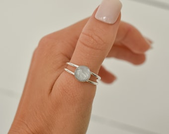 Cremation Ashes Jewelry Silver Ring, Gemstone Memorial Keepsake, Cremation Ring, Meaningful Family Gift, Cremation Keepsake, Ashes Jewelry