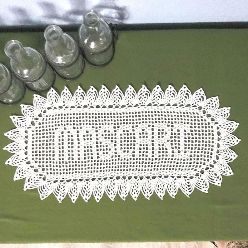 Personalized Doily with 2 Inch Border