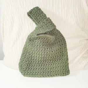 Bolso japonés de crochet, bolso minimalista, bolso de compras hecho a mano, monedero para ella, bolso reutilizable, bolso ligero, moda japonesa