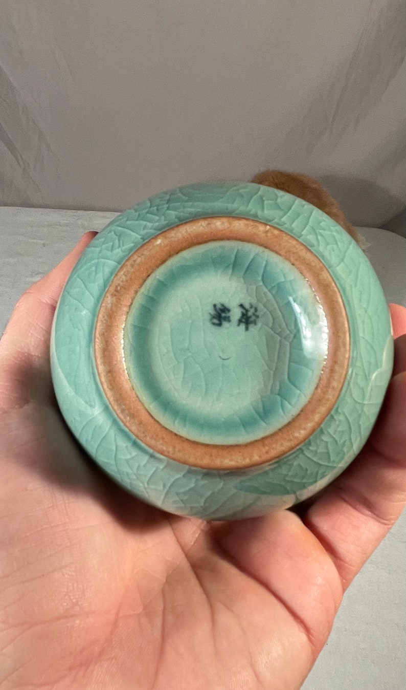 Korean Crane Vase Antique Glassware Etsy