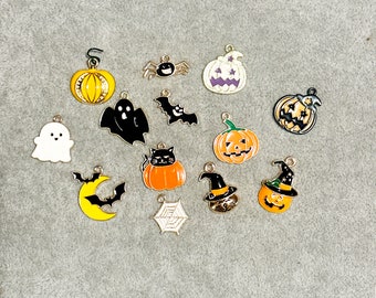 Lot of 13 Halloween ornaments for holiday and fairy gardens and trees