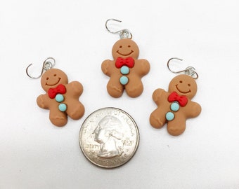 SO CUTE! Set of 6 miniature gingerbread men Christmas tree ornaments for  westrim or any mini tree tabletop or fairy tree