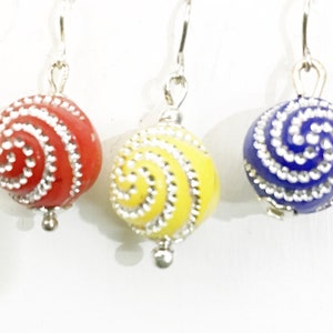 Set of 12 miniature acrylic sparkly swirl Christmas tree ornaments 10mm for westrim minitree dollhouse or fairy trees any miniature trees