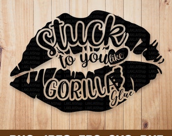 Instant Download Stuck Like Glue Love Watercolor Printable Cards