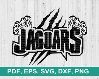 Jaguars Claws svg, Jaguar svg, Jaguars svg, mascot svg, Jaguars spirit svg, Cricut, Digital File Download, png, eps, pdf, dxf