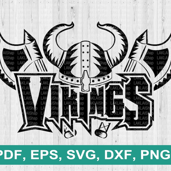 Vikings team svg, Vikings svg, School Spirit svg, mascot svg, SVG for Cricut or Silhouette, Cut File, Digital file Download