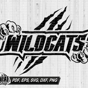 Wildcats svg, Wildcats school svg, Wildcats Spirit svg, mascot svg, School Spirit svg, Digital File Download,eps, dxf, png, pdf