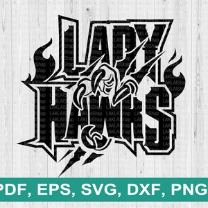 Lady Hawks svg, Lady svg, Hawks, Hawk, Softball svg, Softball, cutfile, Digital File Download,  svg, dxf, eps, png, pdf