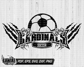 Mascotte da calcio dei Cardinals SVG, file digitale