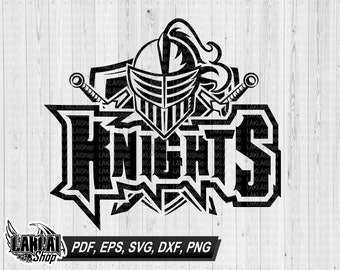 Knights and swords svg, Knights svg, Knight png, Knight mascot svg, Cricut Silhouette files svg, Digital file, dxf, png, eps, pdf