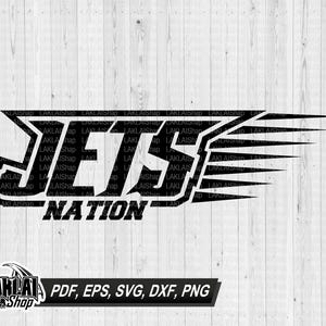Jets Nation svg, Jets svg, Jets Mascot Svg, Jets School Spirit Svg, Jets Nation, Jets Team svg, Cricut, Silhouette, Digital File Download