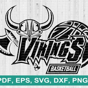 Vikings Basketball team svg, Vikings svg, Basketball svg, School Spirit svg, mascot svg, Digital file Download, png, eps, dxf, pdf