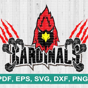 Kardinal Team SVG, Kardinäle svg, Kardinäle Geist svg, Cricut Datei, digitaler Datei Download, pdf, png, eps, dxf