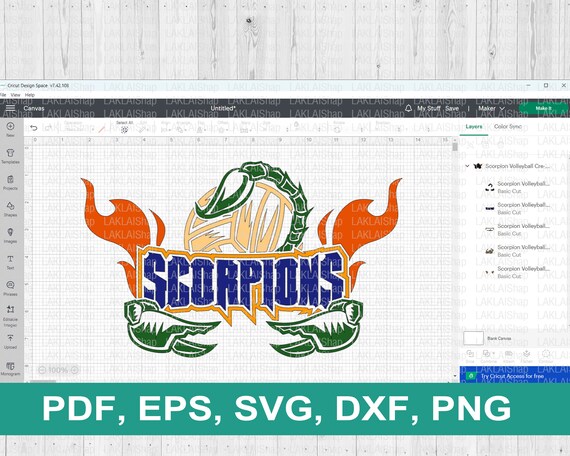 Scopions Volleyball Svg, Scorpions Svg, Scorpions Mascot Svg