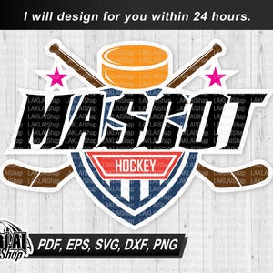 your mascot Hockey Team svg, Personalized svg, Hockey svg, Cricut svg, School Spirit svg, Digital File Download, dxf, eps, png, pdf