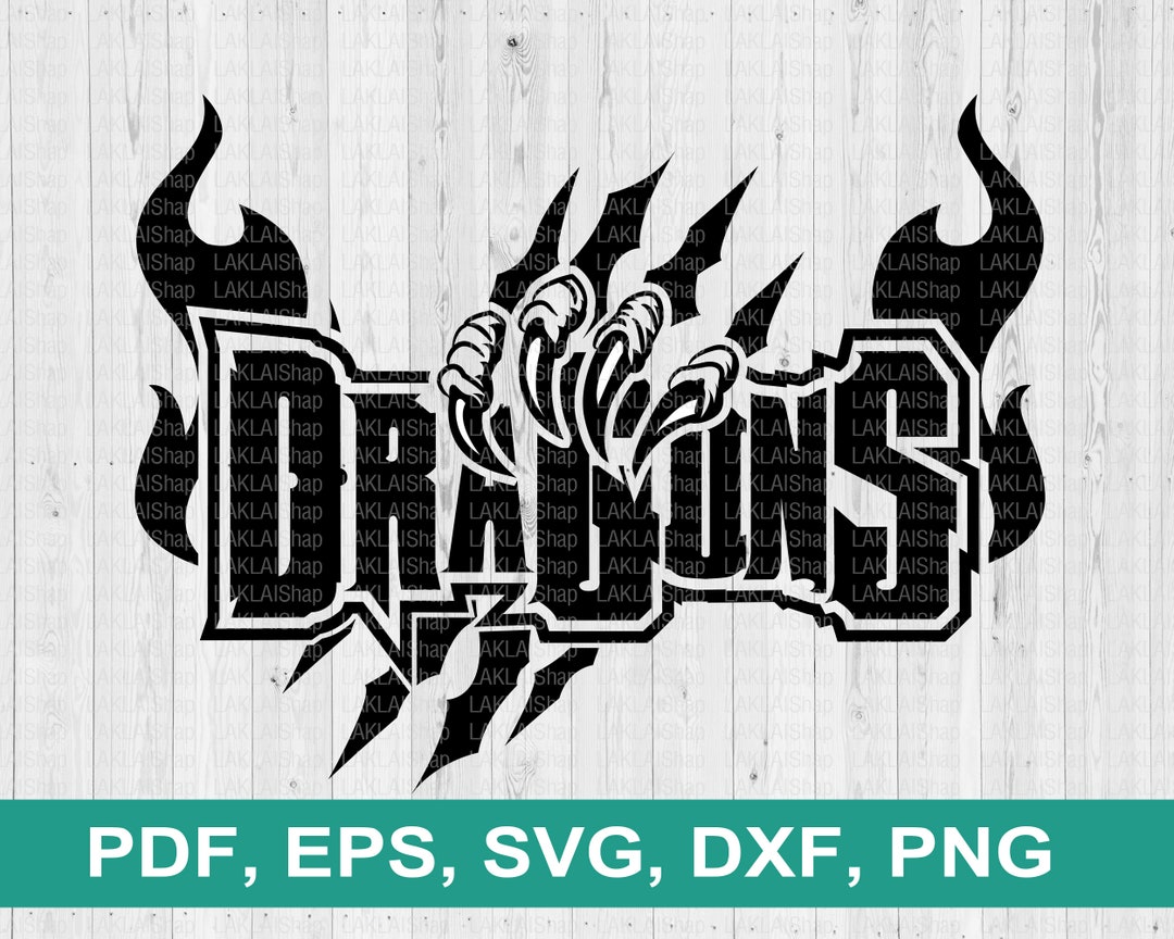 Dragons Claws Svg, Dragon Team Svg, Dragons Mascot Svg, Dragons Svg