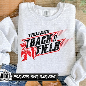 Trojans Track and Field svg,Track and Field svg,Mascot svg,School Team svg,Trojans svg, Trojans spirit,Digital File Download,png,dxf,eps,pdf