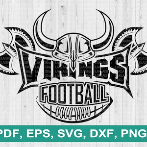 Vikings football team svg, Vikings mascot svg, School Spirit svg, Cut File, Digital file Download, png, eps, dxf, pdf