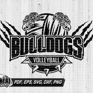 Bulldogs volleyball svg, volleyball svg, Bulldogs svg, Bulldogs mascot svg, School spirit, Cricut svg, Digital file Download